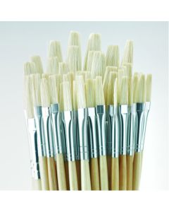 Essential Flat Hog Brush Bulk Pack. Pack of 45