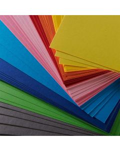 Coloured Board Assortment 380 Microns - A4. Pack of 50 Sheets