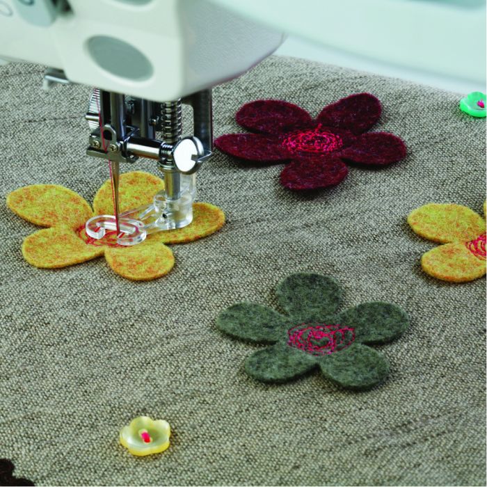 Janome Embroidery/Darning Foot (Closed - Plastic) - Cat C