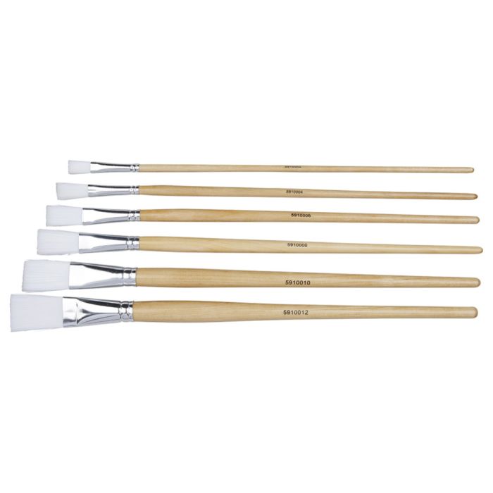 Student Flat Synthetic Long Handled Brushes
