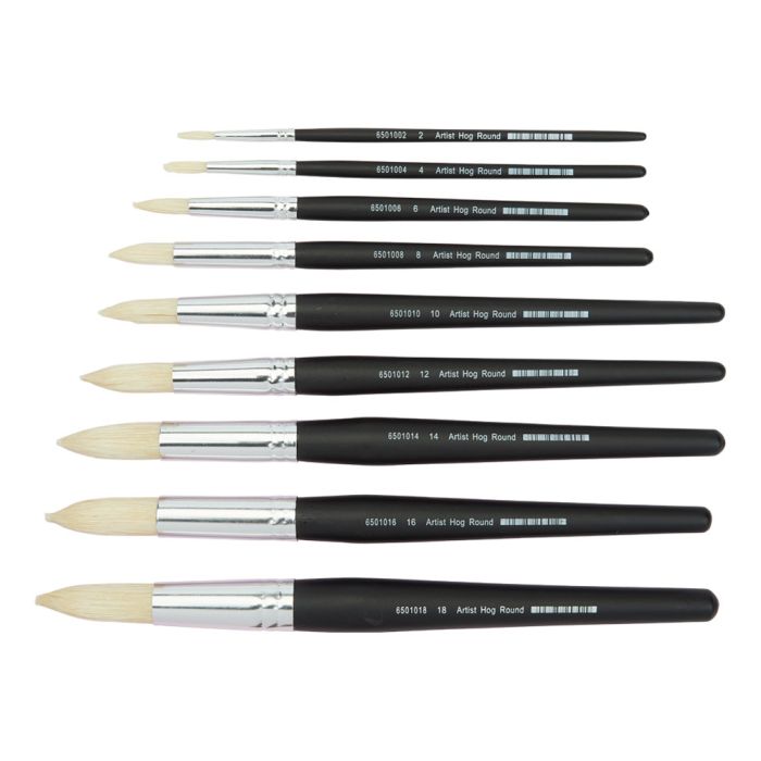 Artist Round Hog Brush Set