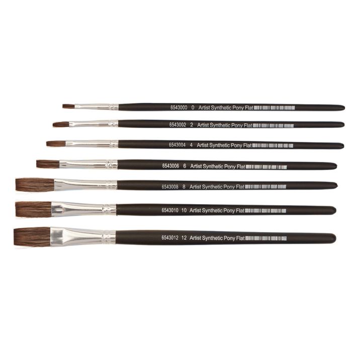 Artist Flat Pony Brushes