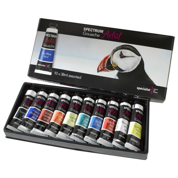 Specialist Crafts Spectrum Artist Gouache Tube Set