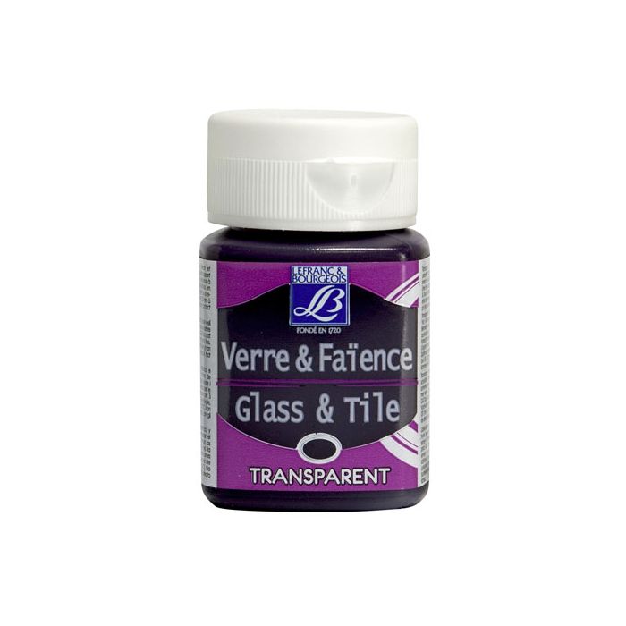 Lefranc Bourgeois Glass & Tile Transparent Colour - Purple