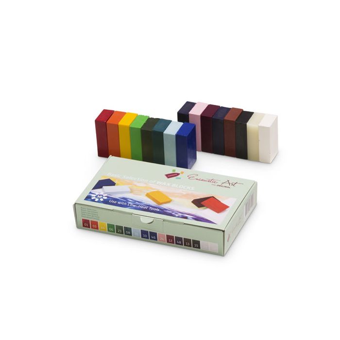 Encaustic Wax - Basic Selection. Set of 16