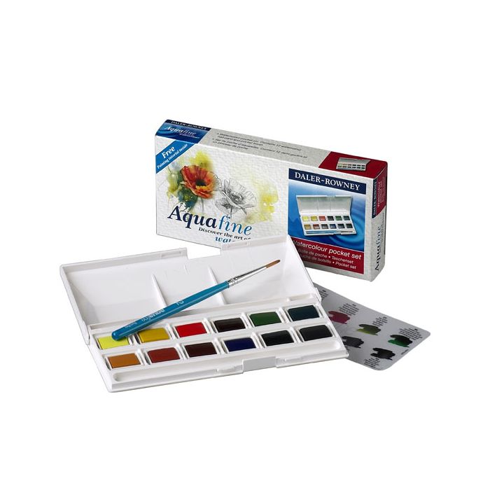 Daler-Rowney Aquafine Watercolour Pocket Set