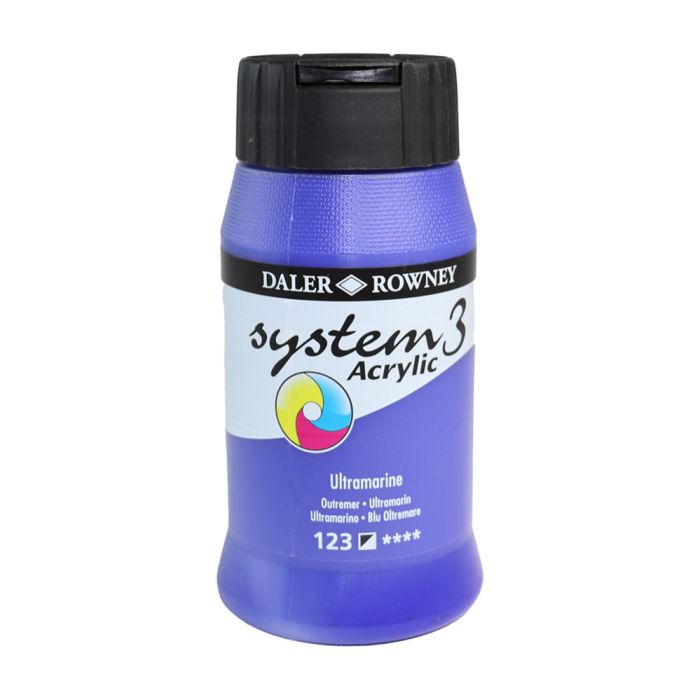 Daler-Rowney System 3 Original Acrylic Colours  500ml - Ultramarine