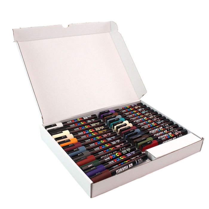 Posca Bulk Box of 24 - Deep & Neutral