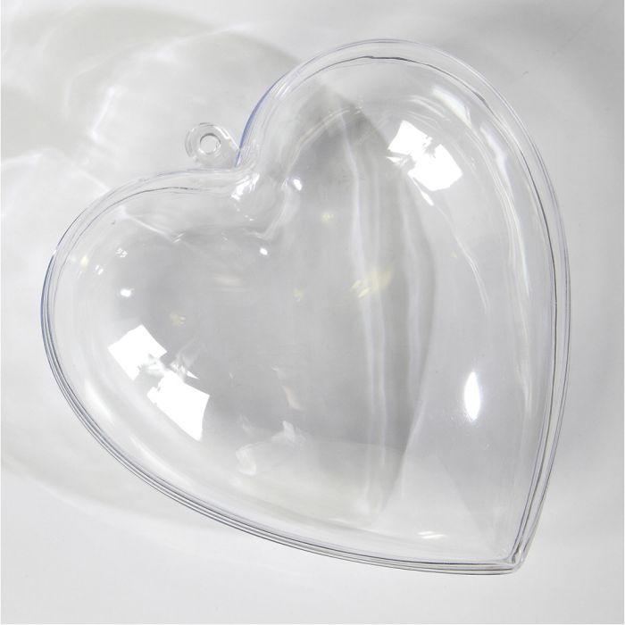 Clear Plastic Heart Shapes 100mm 