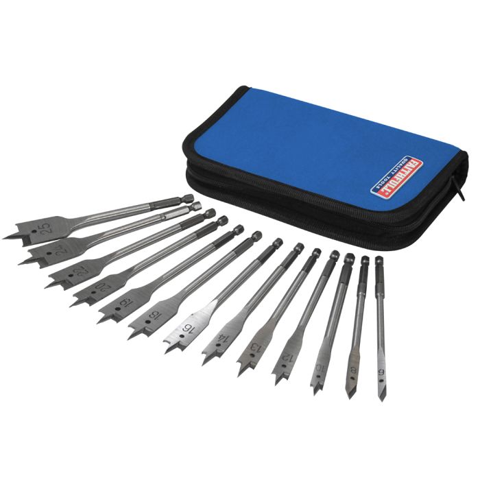 Faithfull Flat Bit Set 13 Piece