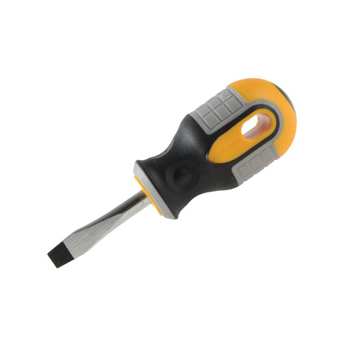 Roughneck Screwdrivers - Slotted Flared Tip - Chubby - 40 x 6mm