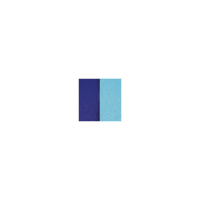 Doublette Crepe Paper - 250 x 1250mm - Dark Light Blue/Blue
