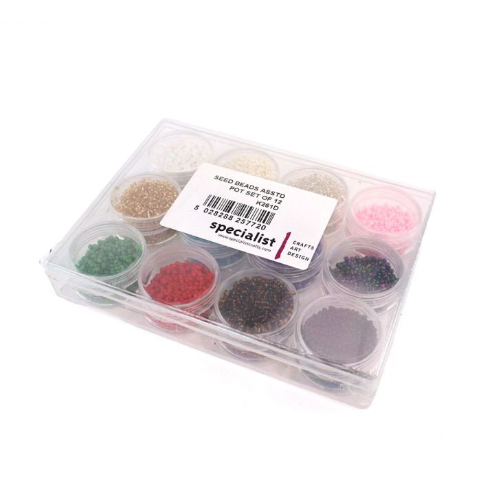 Seed Beads Assorted Set of 12