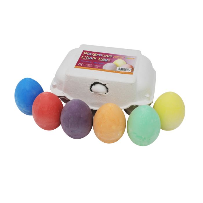 Chalk Eggs. Pack of 6