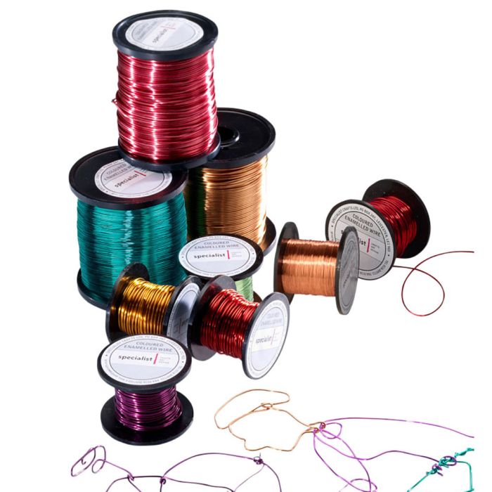 Specialist Crafts Coloured Enamelled Wire - 0.9mm x 8m Reels