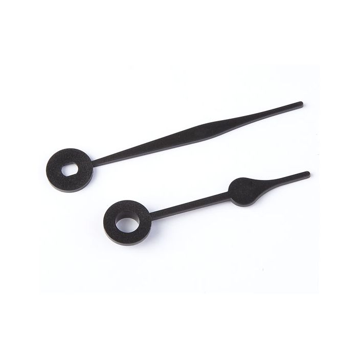 Plastic Clock Hands - Minute 52mm. Hour 40mm - Black