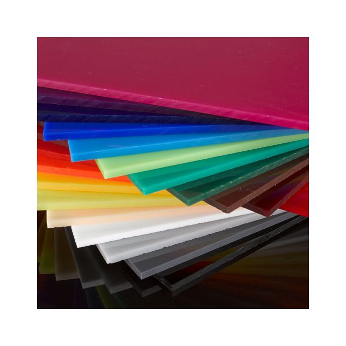 Coloured Cast Acrylic Sheet - 600 x 400 x 3mm - Assorted Colours