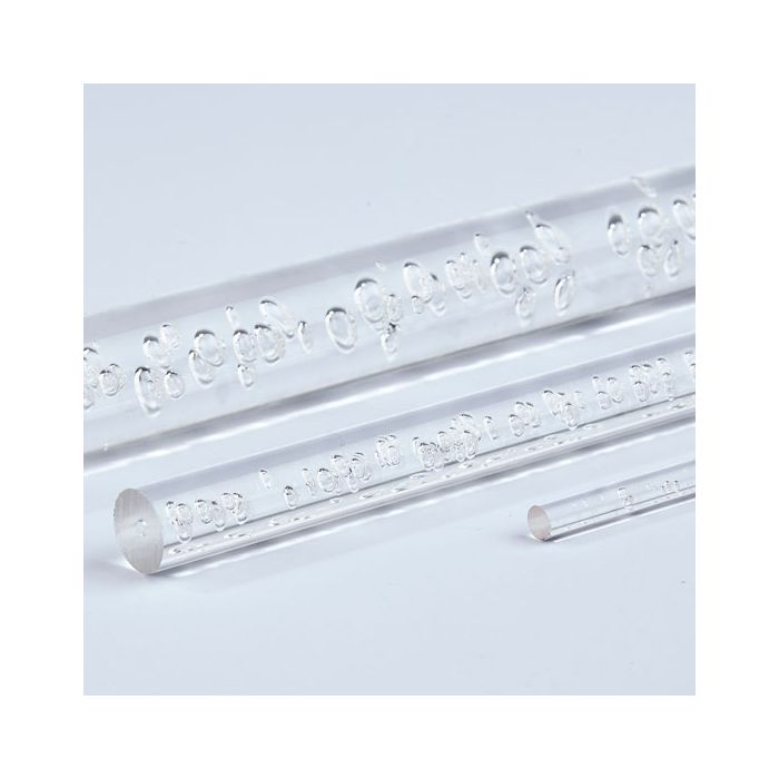 Clear Extruded Bubble Acrylic Rods