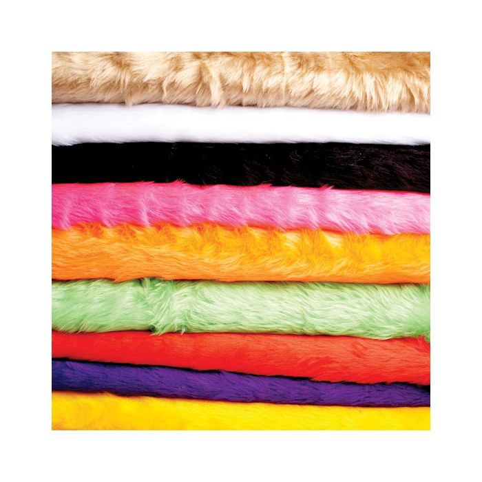 Coloured Fur Fabric