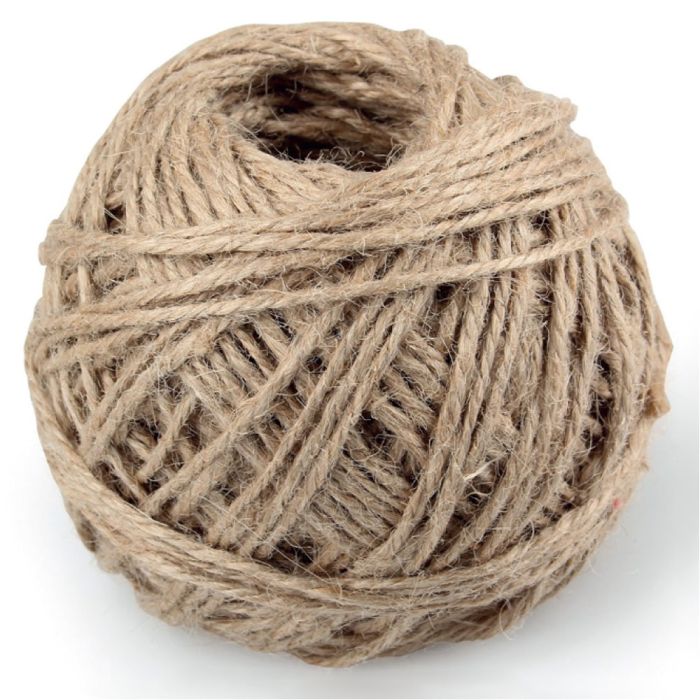 Natural Coloured Jute Cord - 40m Roll