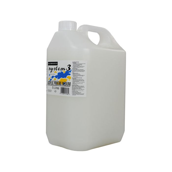 Daler-Rowney System 3 Acrylic Printing Medium - 5L