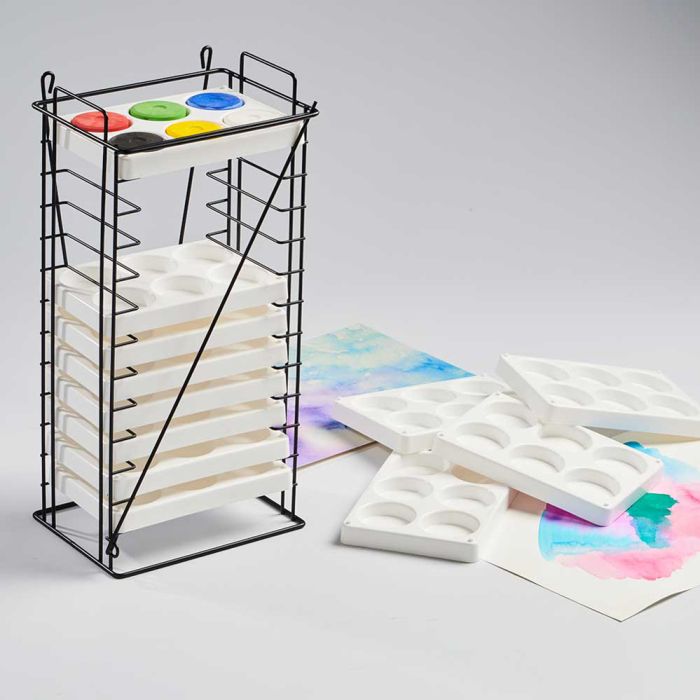 Palette Rack with Palettes
