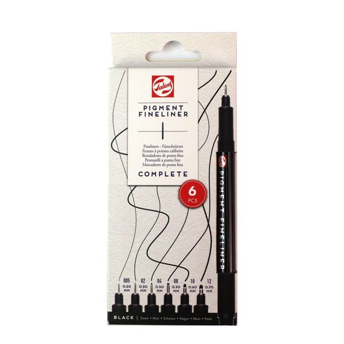 Talens Pigment Fineliner Set 6 Complete