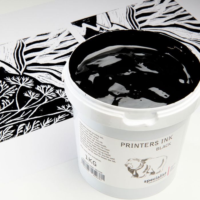 Specialist Crafts Printers Ink - 1kg Black