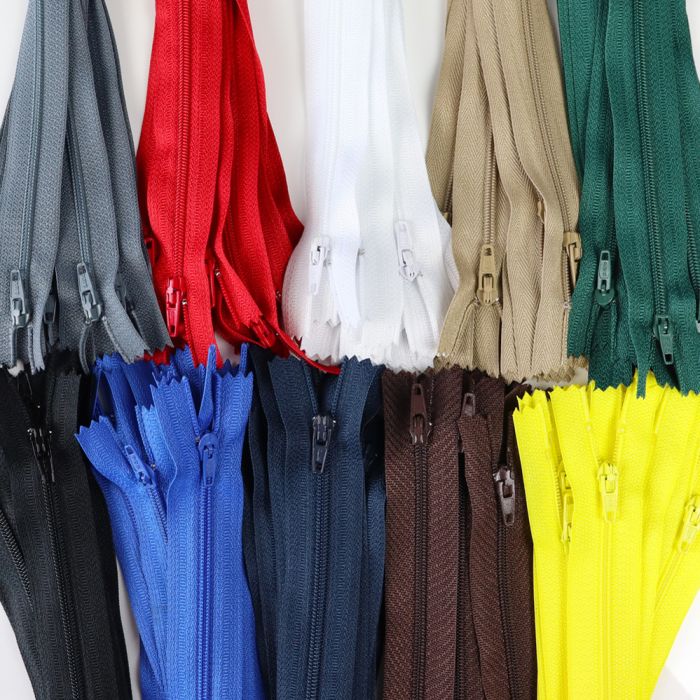 Mixed Colour Closed End Zip Packs
