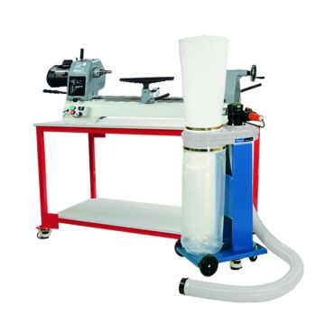 Mobile Bench 06 - Wood Lathe and Extractor