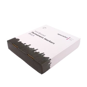 Specialist Crafts Permanent Broad Markers Box of 144 Black
